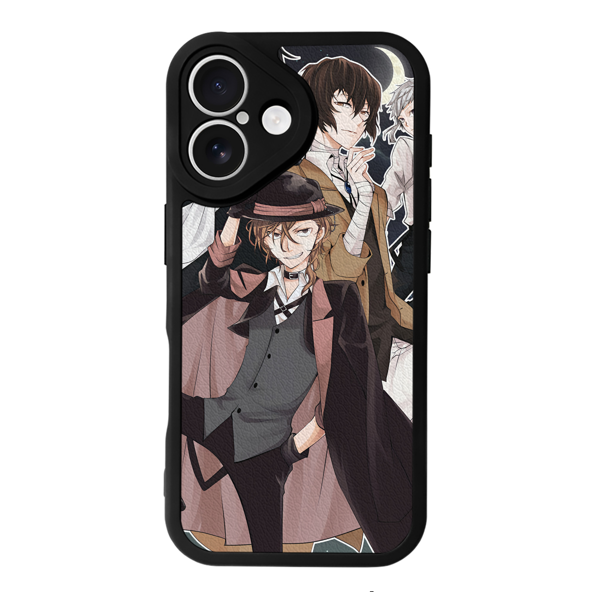 （画像用） 文豪ストレイドッグス Bungo Stray Dogs 【iPhone 16シリーズ対応】シリコンスマホケース（レザー調） 材質：シリコン